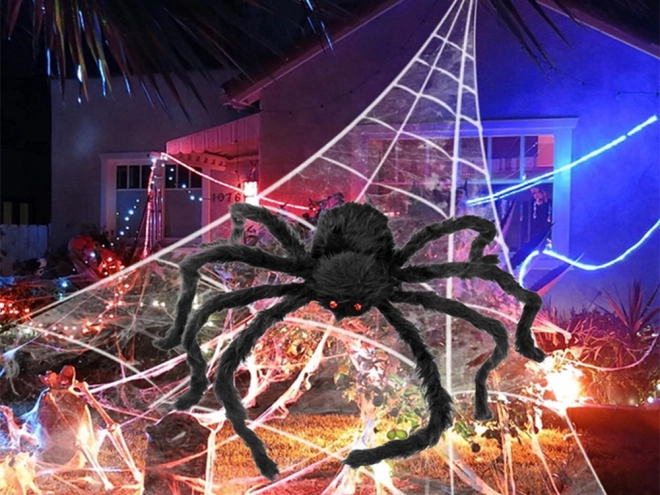 Kæmpe halloween edderkop tarantel dekoration