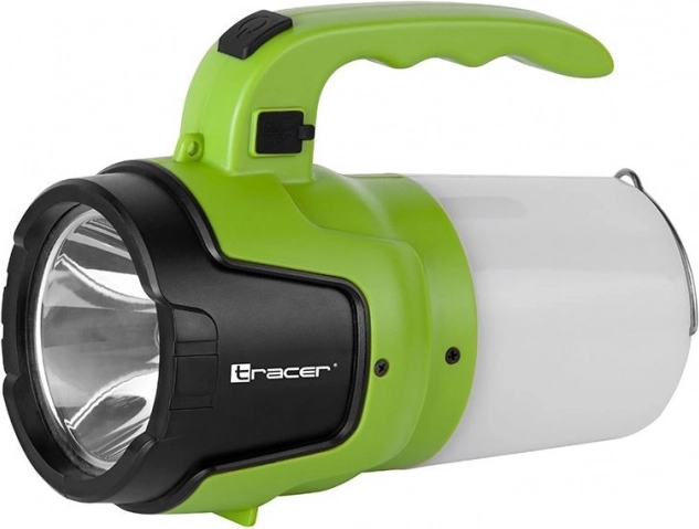 Tracer lommelygte med lille lampe og 1200 mAh batteri
