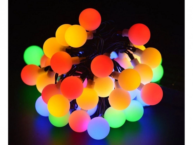 Solardrevet haveguirlande med flerfarvede LED lys
