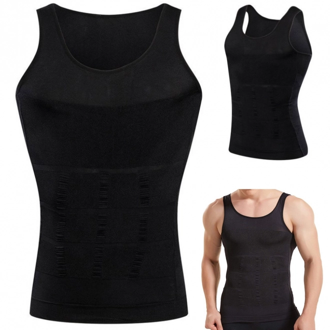 Herre slankende slim fit t-shirt vest