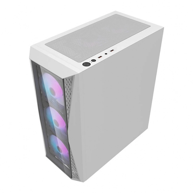 Computer kabinet Darkflash DK352 Plus med 4 blæsere (sort/hvid)