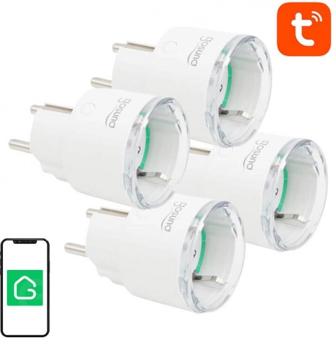 Smart Wi‑Fi-stik med energimåling GOSUND SP111 3680 W 16 A – 4‑pak