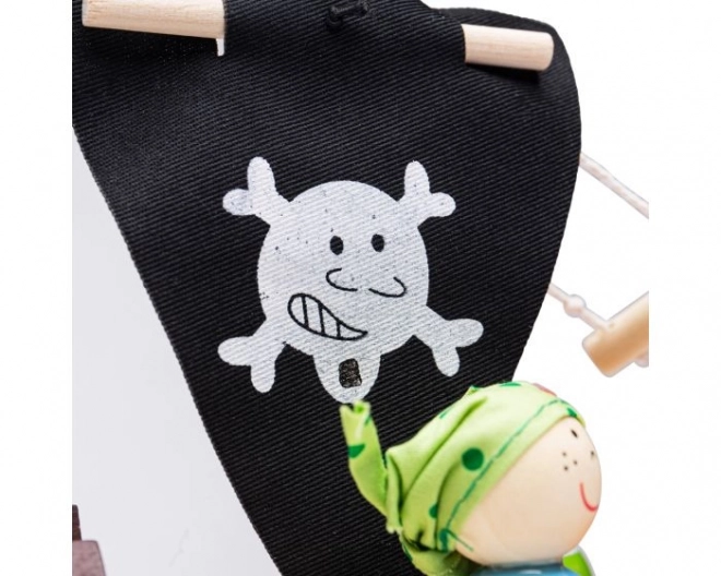 Træpiratskib med tilbehør fra Bigjigs Toys
