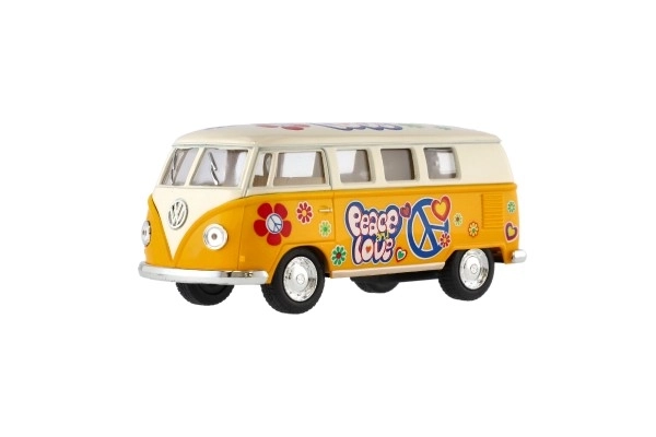 Autobus Kinsmart VW Klassisk metal/plast 13cm med tilbagespoling