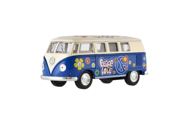 Autobus Kinsmart VW Klassisk metal/plast 13cm med tilbagespoling
