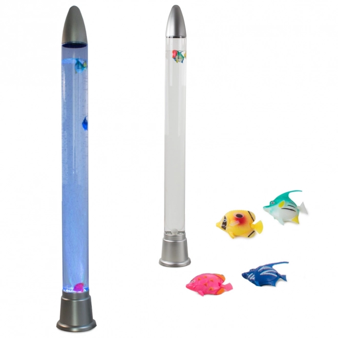 Vandlampe med fisk