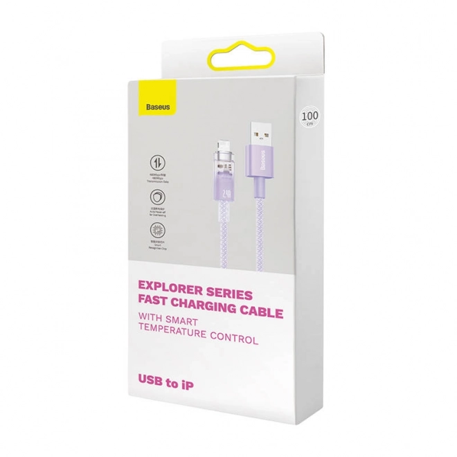 Hurtigopladende USB-A til Lightning Baseus Explorer Series 1m