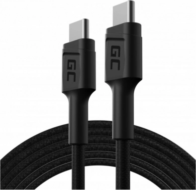 Opladningskabel USB‑C til USB‑C GREENCELL Power Delivery 60 W, 1,2 m