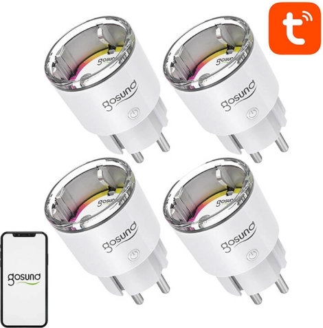 Smart Wi‑Fi-stik GOSUND EP2, 10 A, sæt med 4 stk., type DE