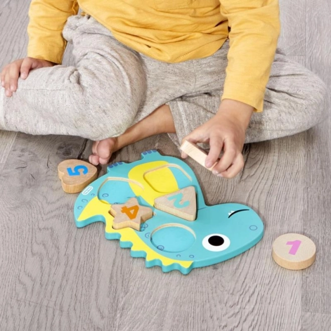 Little Tikes Træpuslespil med tal - Enhjørning, Dinosaur, Lama
