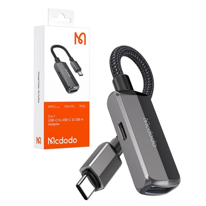 OTG adapter 2 i 1 USB-C til USB-C og USB-A