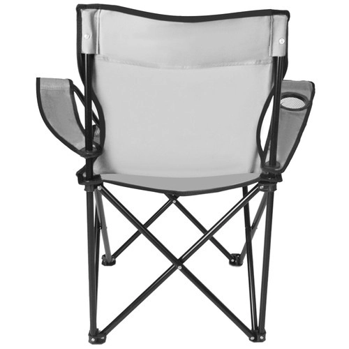 Fiskeri / camping foldestol / lænestol - grå