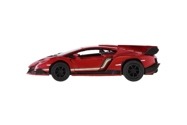 Auto Kinsmart Lamborghini Veneno metal/plast 13cm med tilbagespoling