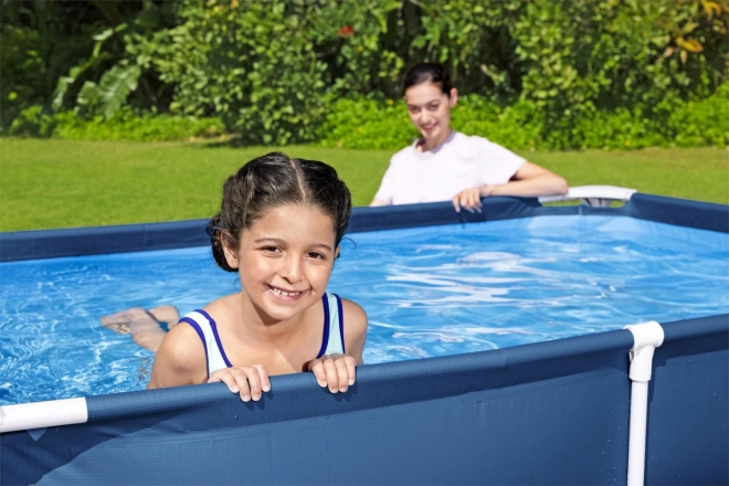SplashJr Stål Pro 221x150x43 BESTWAY Rack Pool + reparationssæt