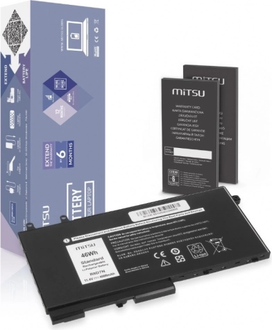 Batteri MITSU R8D7N til DELL Latitude 5410/5411/5500 og Precision 3541/3550 – 11,4 V 4000 mAh (46 Wh)