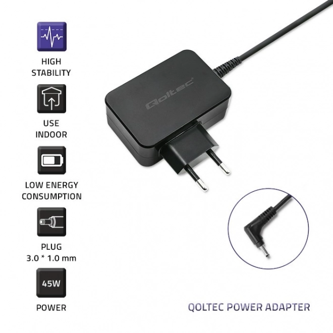 Qoltec Oplader til bærbare computere Asus 45W