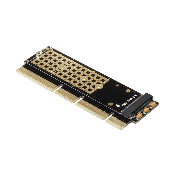 PCEM2-1U intern adapter PCIe x16/x8/x4, slot M.2 NVMe M-key, 1U