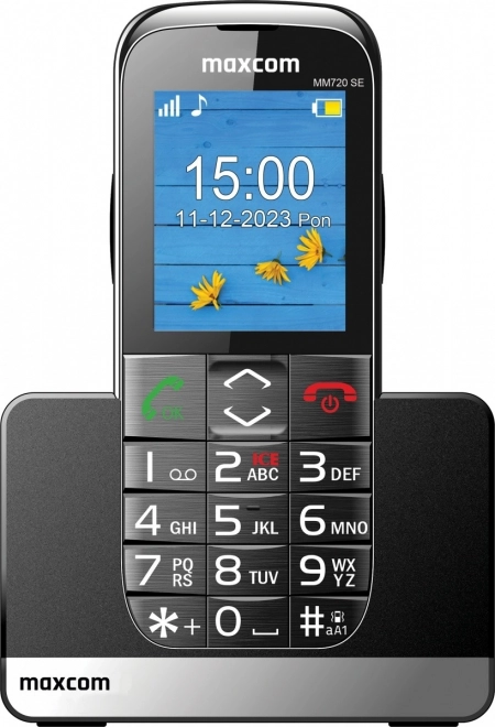 Maxcom mobiltelefon med enkel betjening og SOS-funktion
