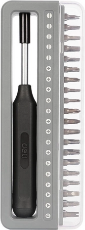 Deli Tools sæt med præcisionsskruetrækkere, 41 stk.