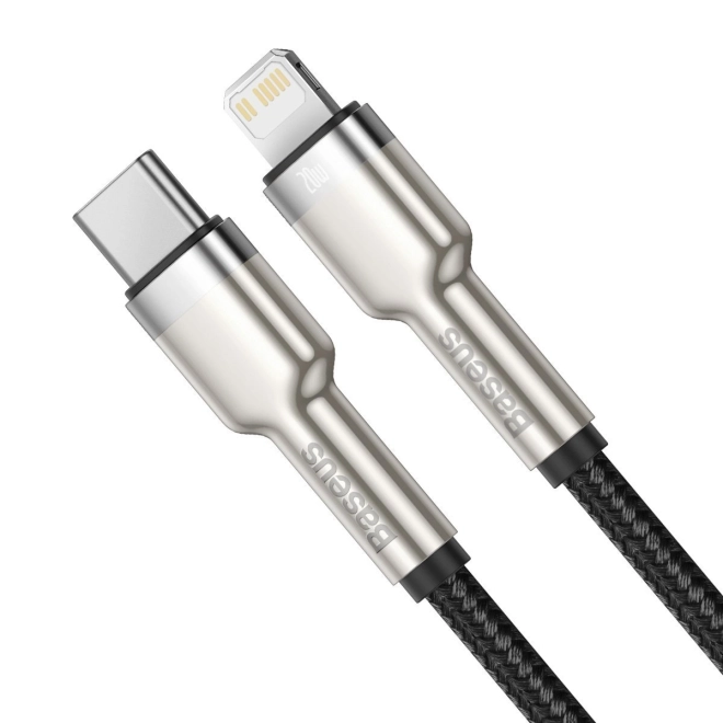 Baseus USB-C til Lightning kabel Cafule 20W, 2m sort
