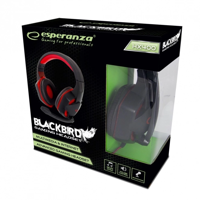 Gaming-headset med mikrofon Blackbird