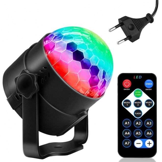 LED-diskoprojektor med RGB-lyseffekter