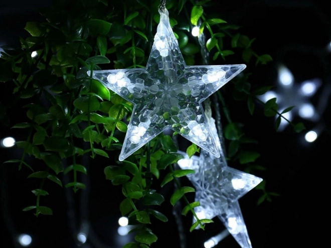 Julelysforhæng med stjerner på USB