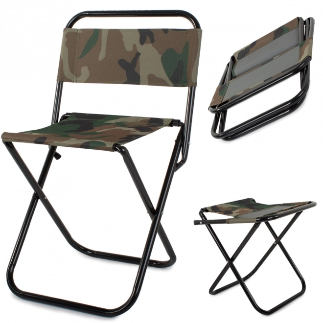 Camping fisker foldestol camo