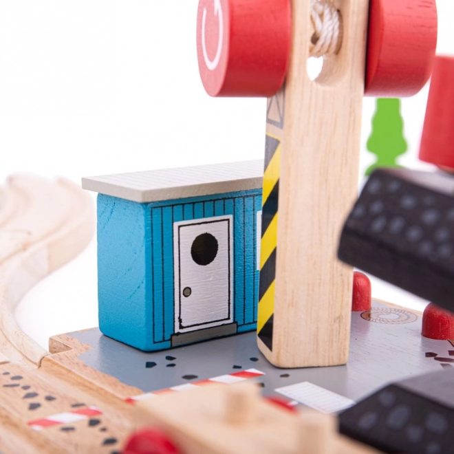 Bigjigs Rail Kuldok med kran