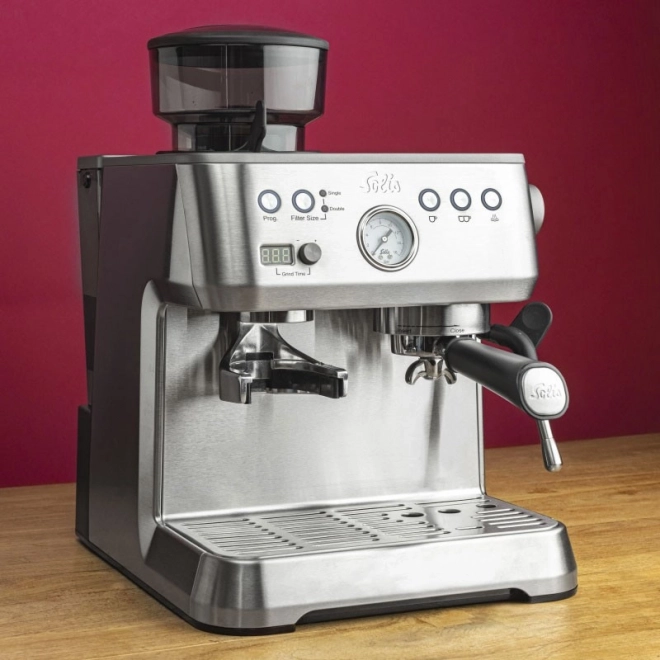 Espresso kaffemaskine Solis Grind & Infuse Perfetta sølv