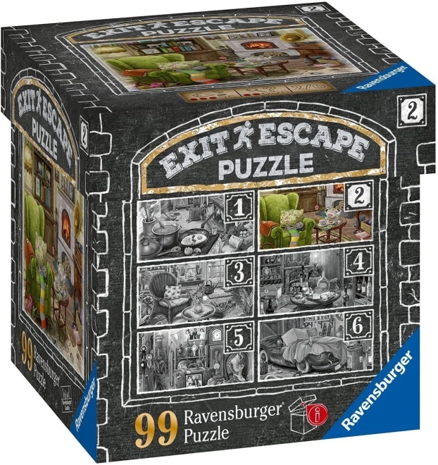Ravensburger escape-spil EXIT puslespil Hjemsøgt herregård: I stuen 99 brikker