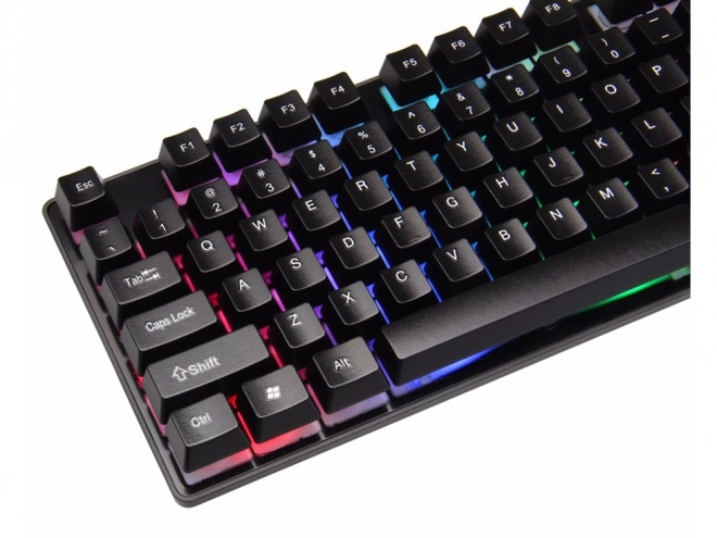 Gaming-tastatur med LED-belysning