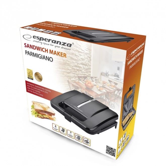 Sandwichmaskine 1000W Pargamino