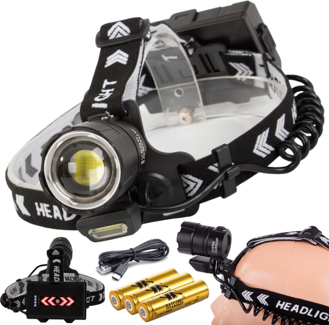 Professionel pandelampe Bailong med Cree XHP360