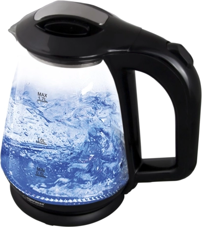 Glas elkedel ESPERANZA MISSOURI 1,7 l, sort