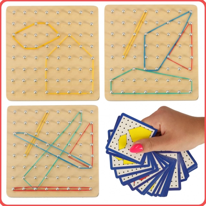 Træplade Geoboard