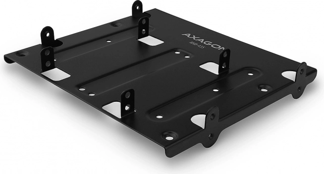 Metalsk monteringsramme til 4x 2,5" HDD i 5,25" bay, sort