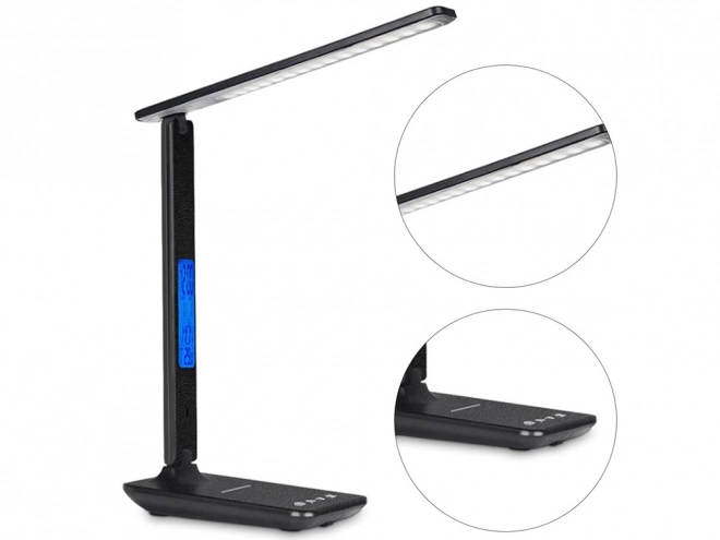 Moderne skolebordslampe med USB og Qi-opladning