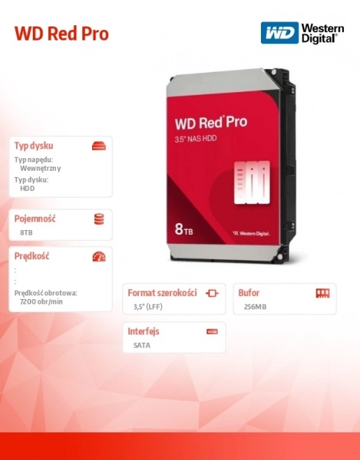 WD Red Pro 8TB Harddisk