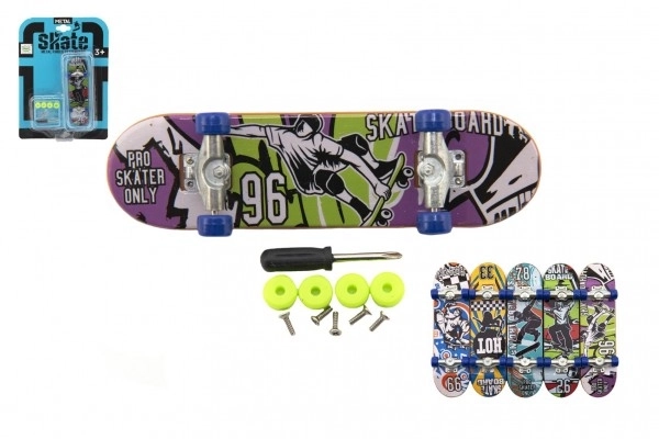 Finger skateboard med skruetilbehør - 9 cm