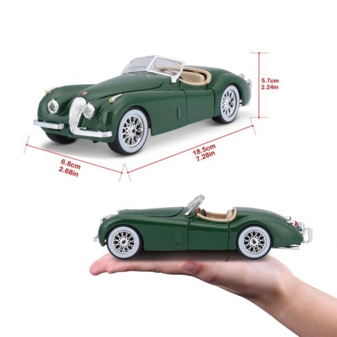 Bburago 1:24 Jaguar XK 120 Roadster (1951) grøn 18-22018