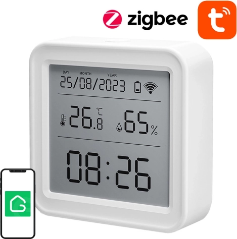 Gosund ST17 smart Zigbee temperatur- og fugtighedssensor med LCD-skærm