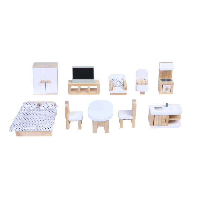 Dukkehus med møbler Residence Emma ECOTOYS