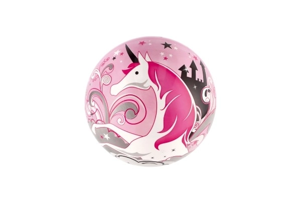Oppustet enhjørning vinyl bold diameter 22cm i net