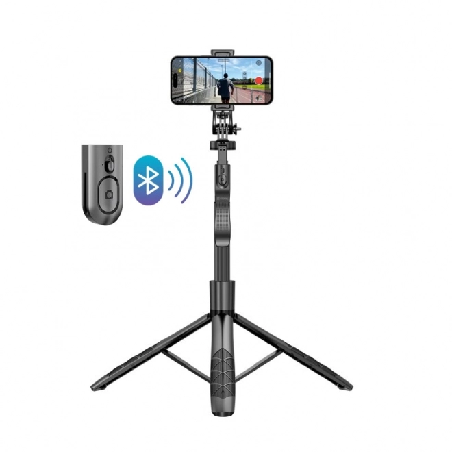 SelfieGo Ultra udvidelig selfie-stang med Bluetooth stativ