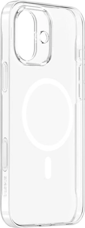 Baseus magnetisk etui TouchButton til iPhone 16 (gennemsigtigt)