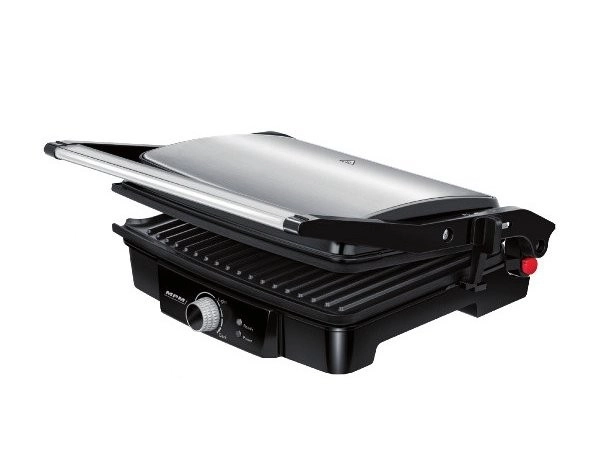 Elektrisk grill med rustfrit stål