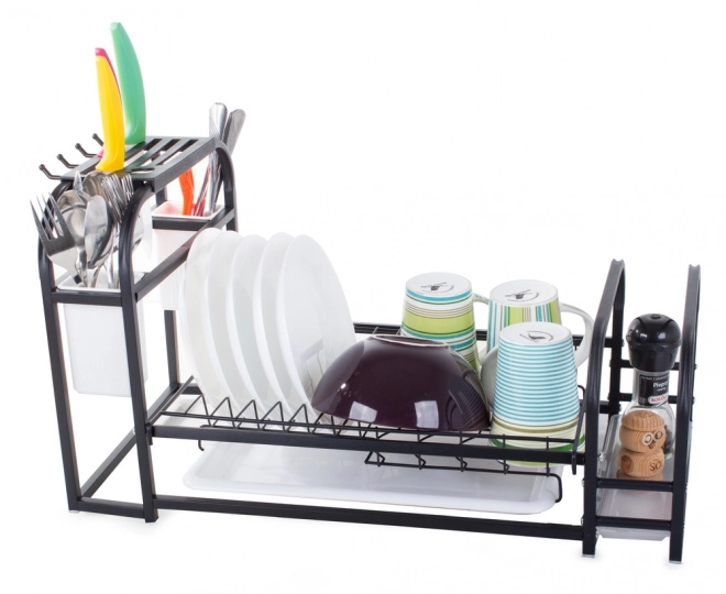 Opvaskestativ med bakke og holder i loftstil