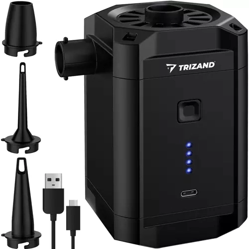Trådløs batteridrevet pumpe til madrasser Trizand