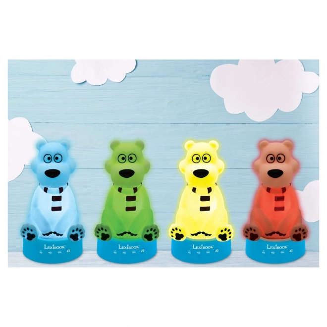 3D bamse med eventyr natlys